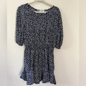 Splendid Navy and White Polka Dot Dress | Girls size 4/5
